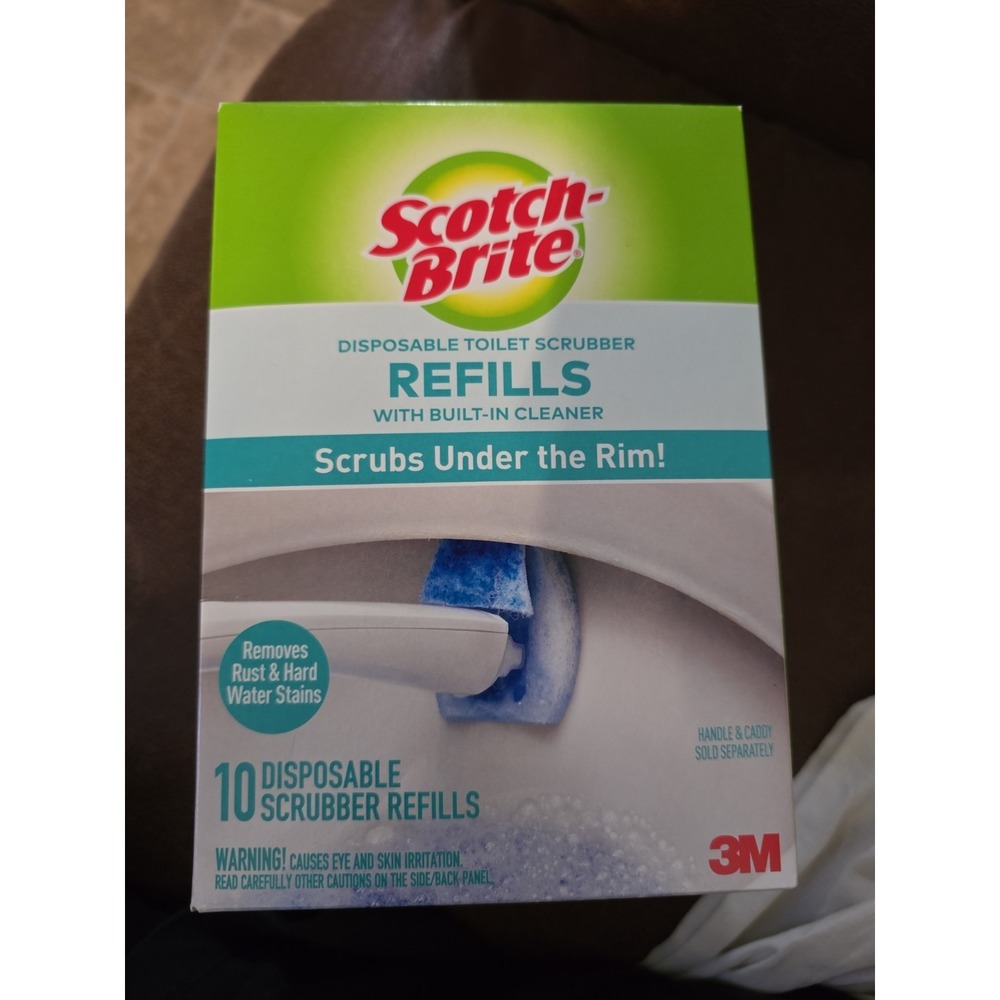 Scotch-Brite Disposable Toilet Scrubber Refills 10 Ct Box NIBS 3M Home Care